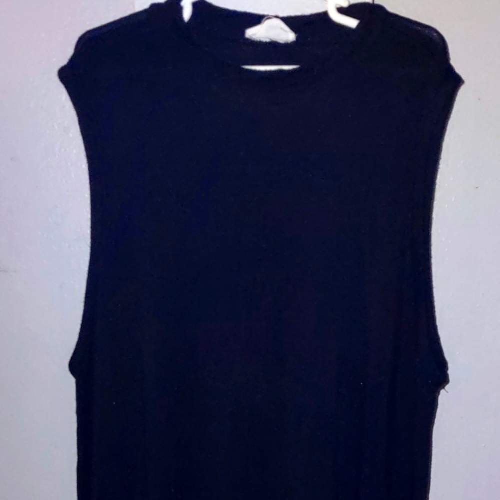 Womens Black Tank Top Dress - Size Large